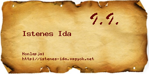 Istenes Ida névjegykártya